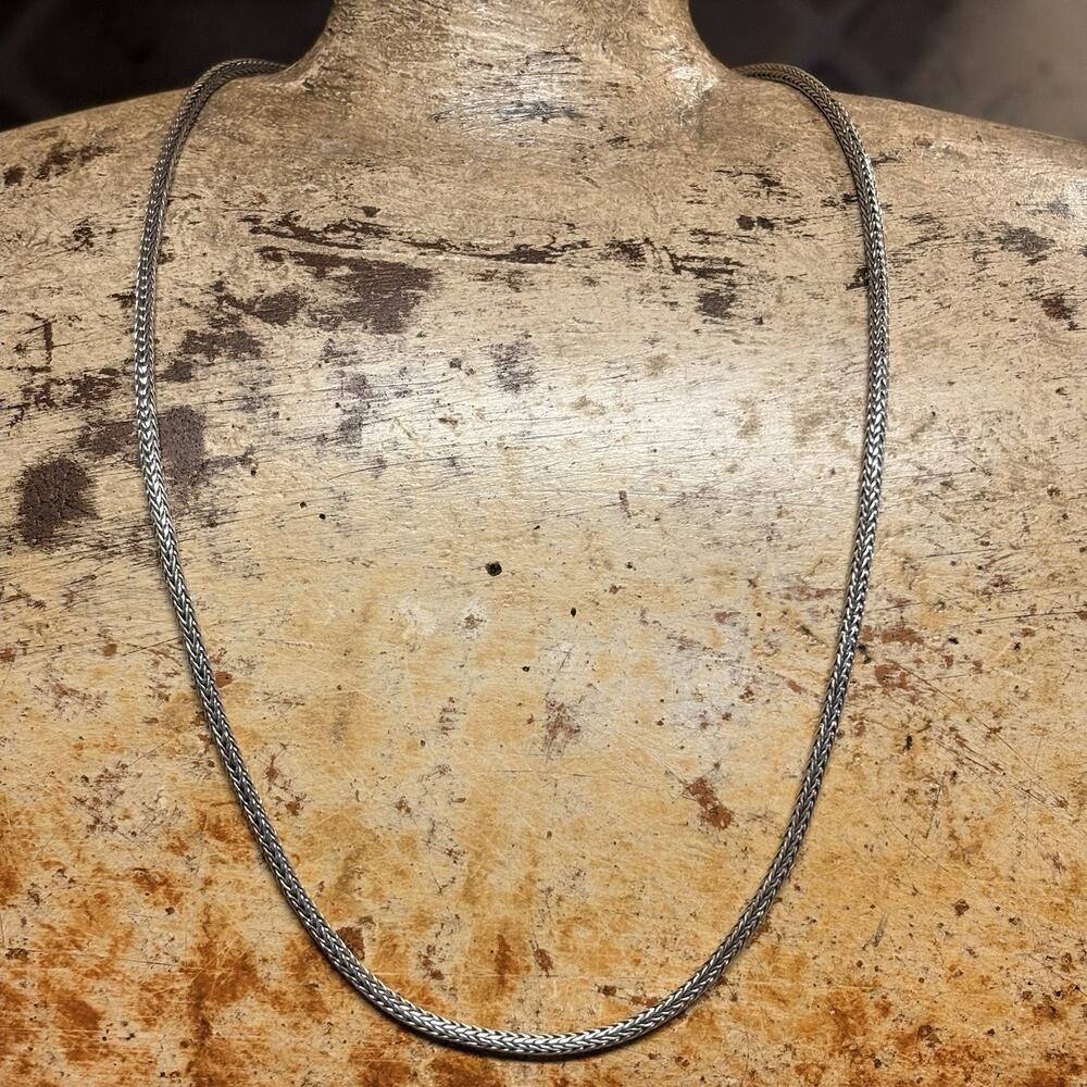 Suarti Bali BA Sterling Silver Chain/Necklace 2.5mm w/ Wheat Toggle Clasp - Picture 3 of 8